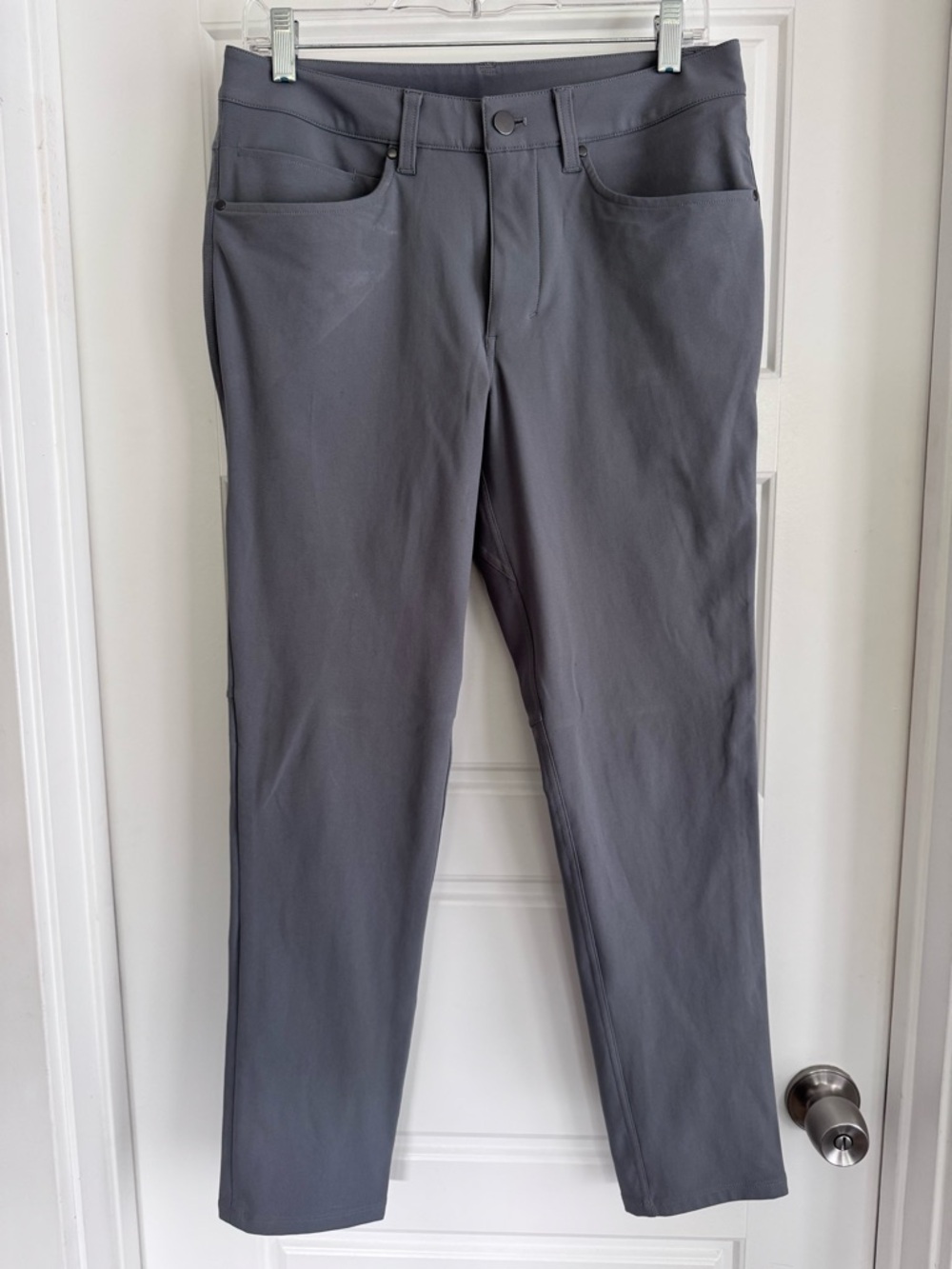 lululemon ABC Classic Fit 5 pocket Light Gray Pants